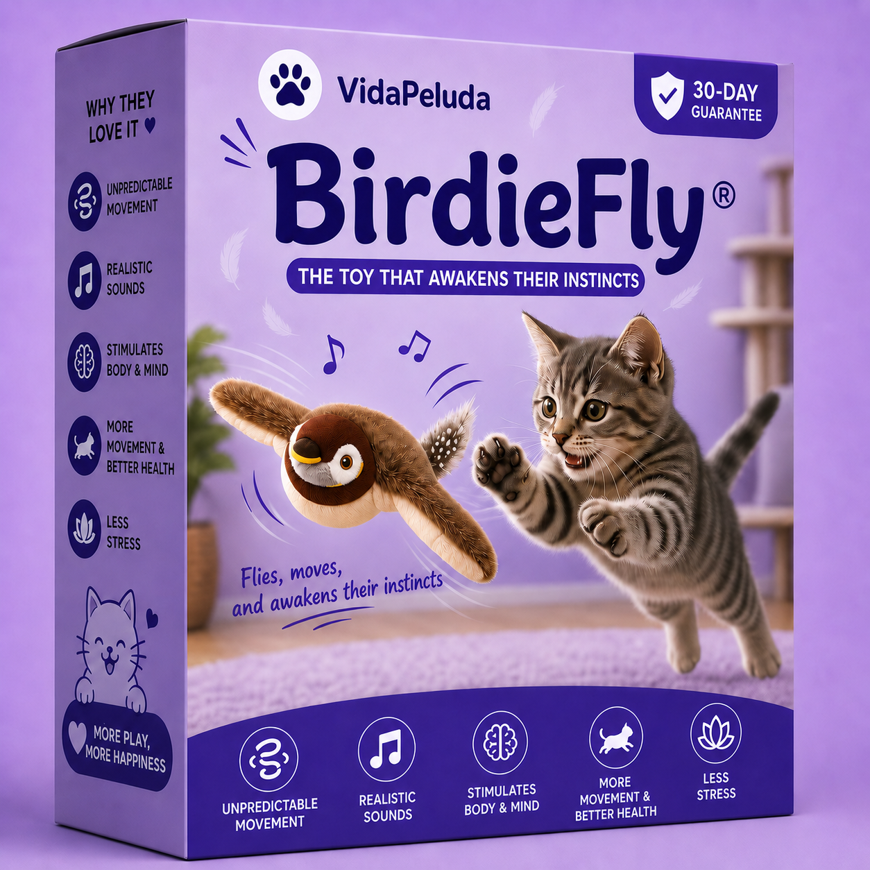 🐦BirdieFly® - Realistic Interactive Bird