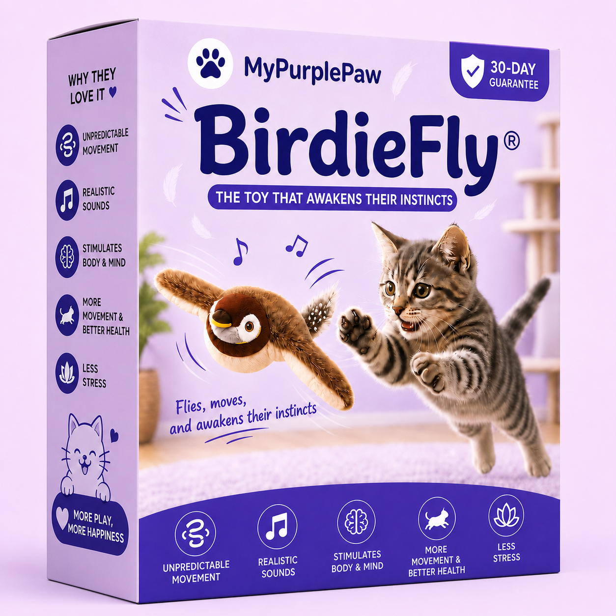 🐦 BirdieFly® - Realistic Interactive Bird Toy