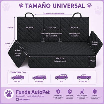 🚗 AutoPet™ Car Cover – Waterproof Car Seat Protector