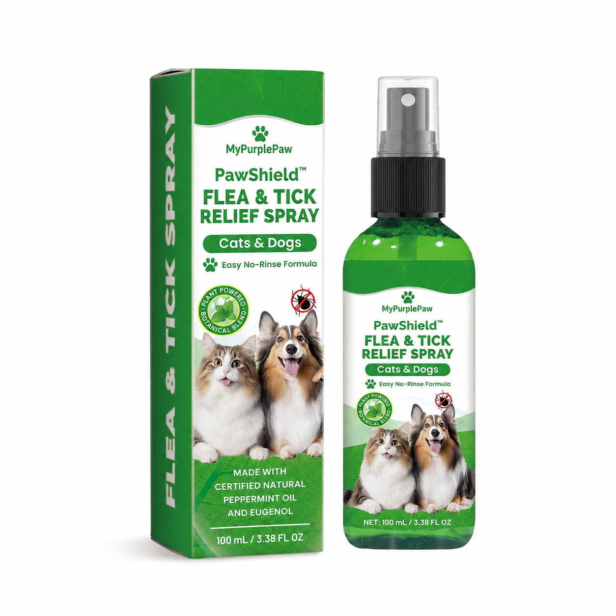 PawShield™ – Flea & Tick Relief Spray