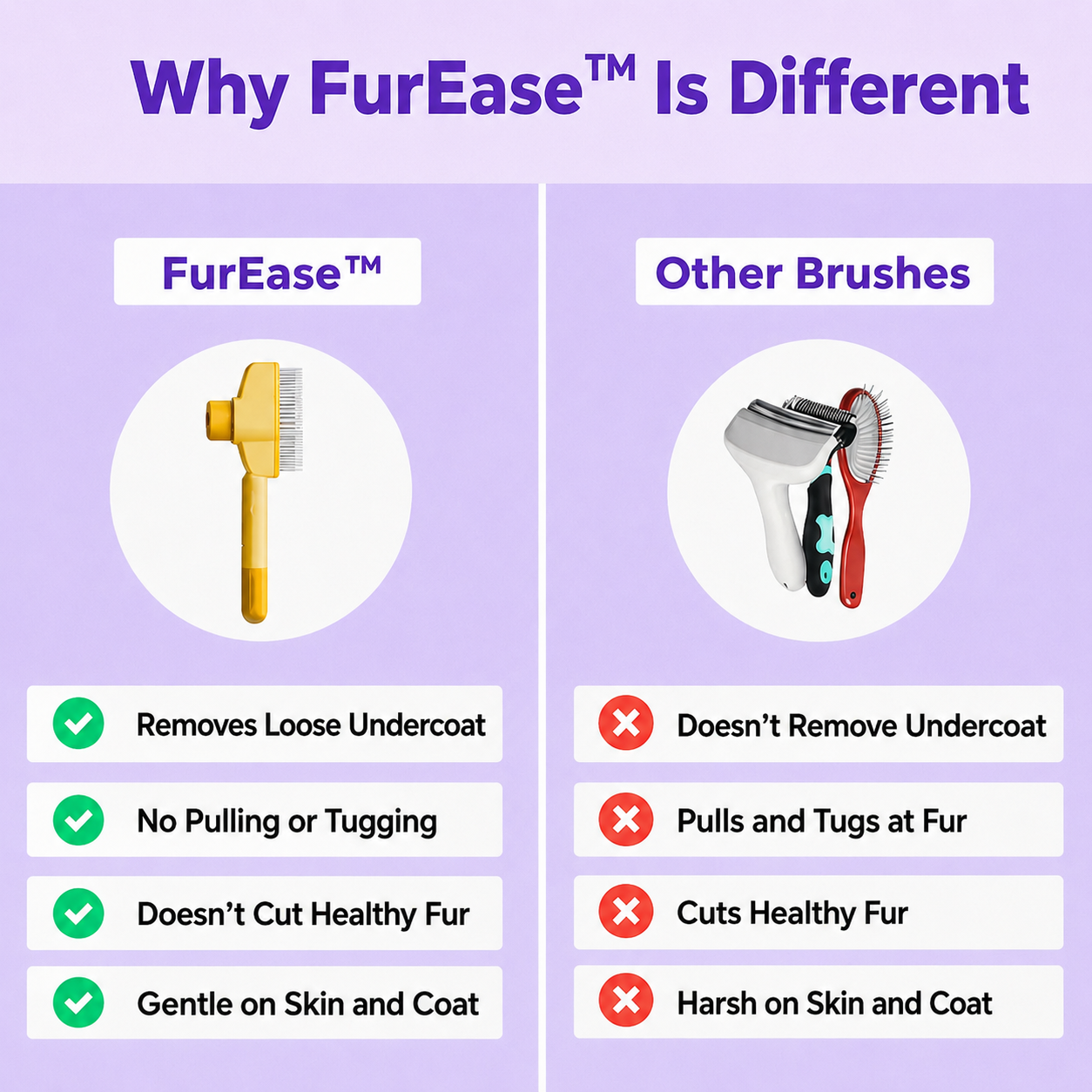 ✨FurEase™ - Cat Deshedding Brush