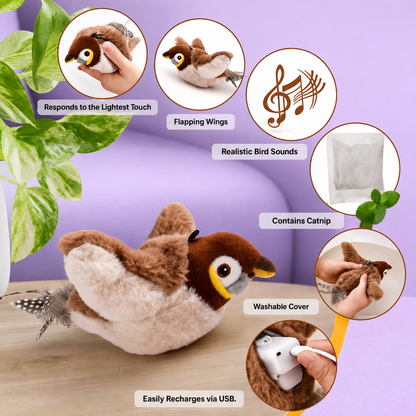 🐦BirdieFly® - Realistic Interactive Bird