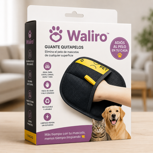 🧤 Waliro™ – Reusable Pet Hair Remover Glove
