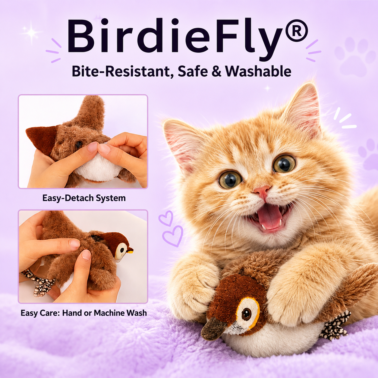 🐦 BirdieFly® - Realistic Interactive Bird Toy