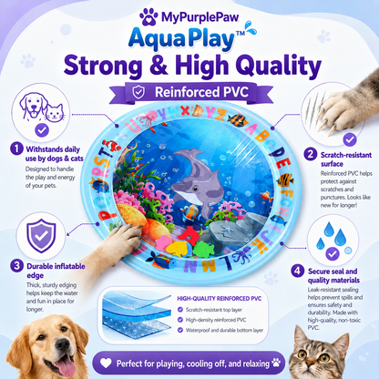 💦 AquaPlay™ – Sensory Water Mat for Dogs & Cats