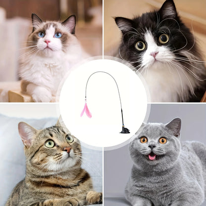 🐾 FunStick Pro® – Interactive Cat Suction Cup Toy