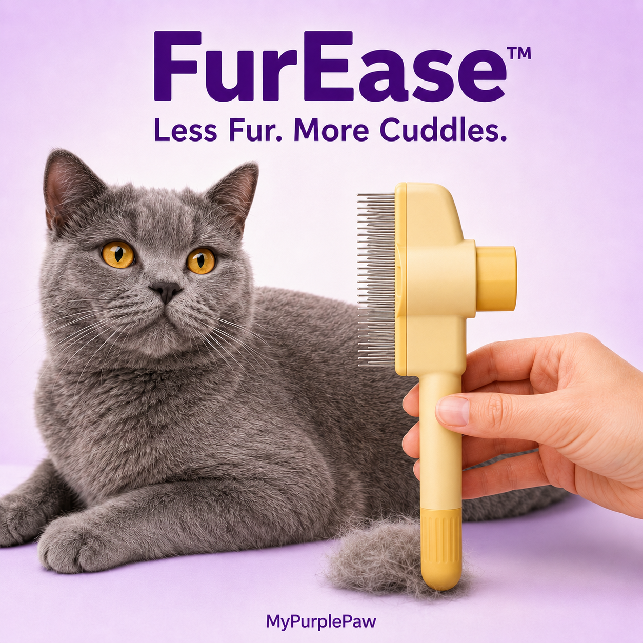 ✨FurEase™ - Cat Deshedding Brush
