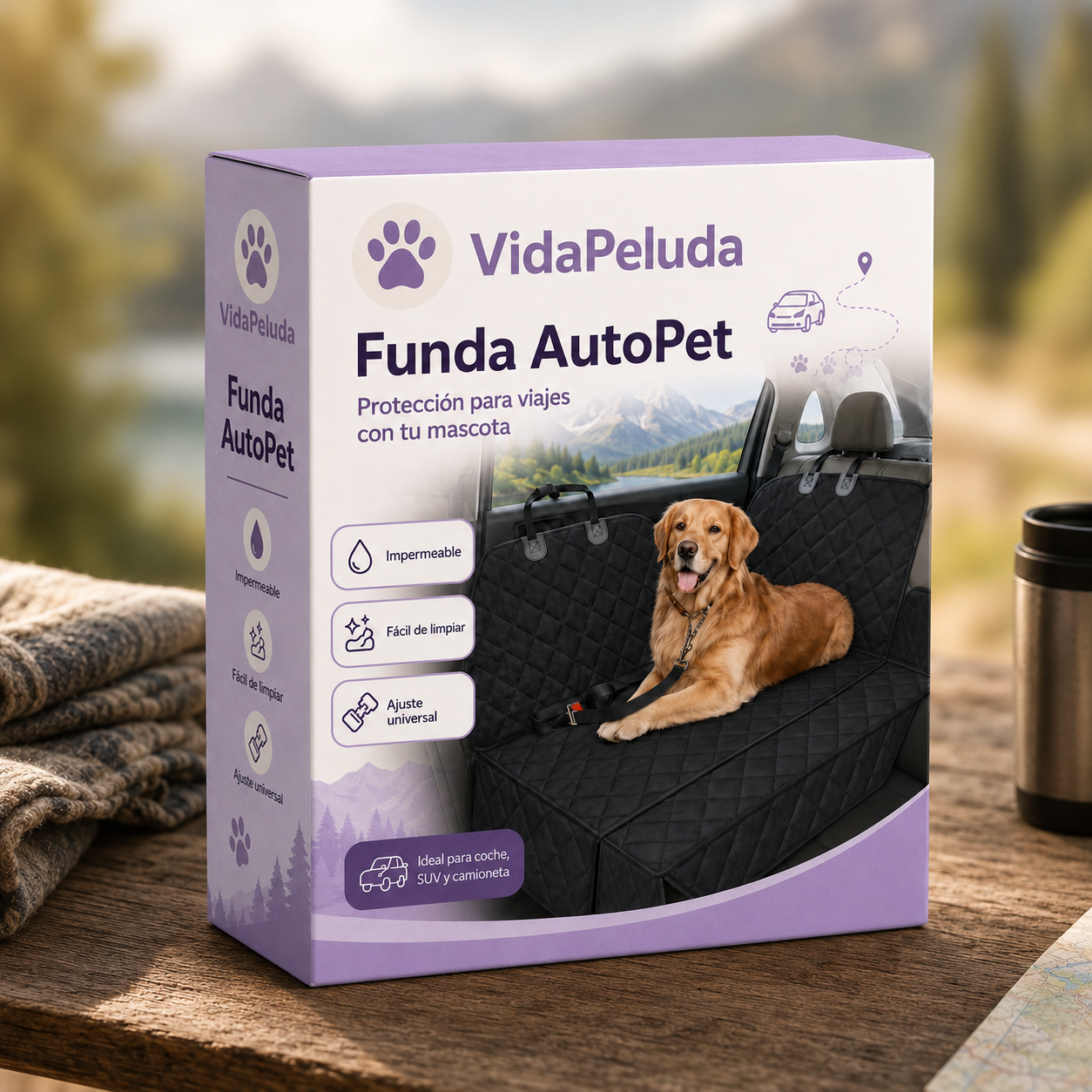 🚗 AutoPet™ Car Cover – Waterproof Car Seat Protector
